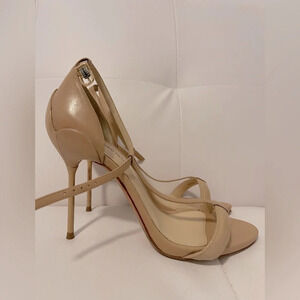 Alexandre Birman flower heels.  In beige​